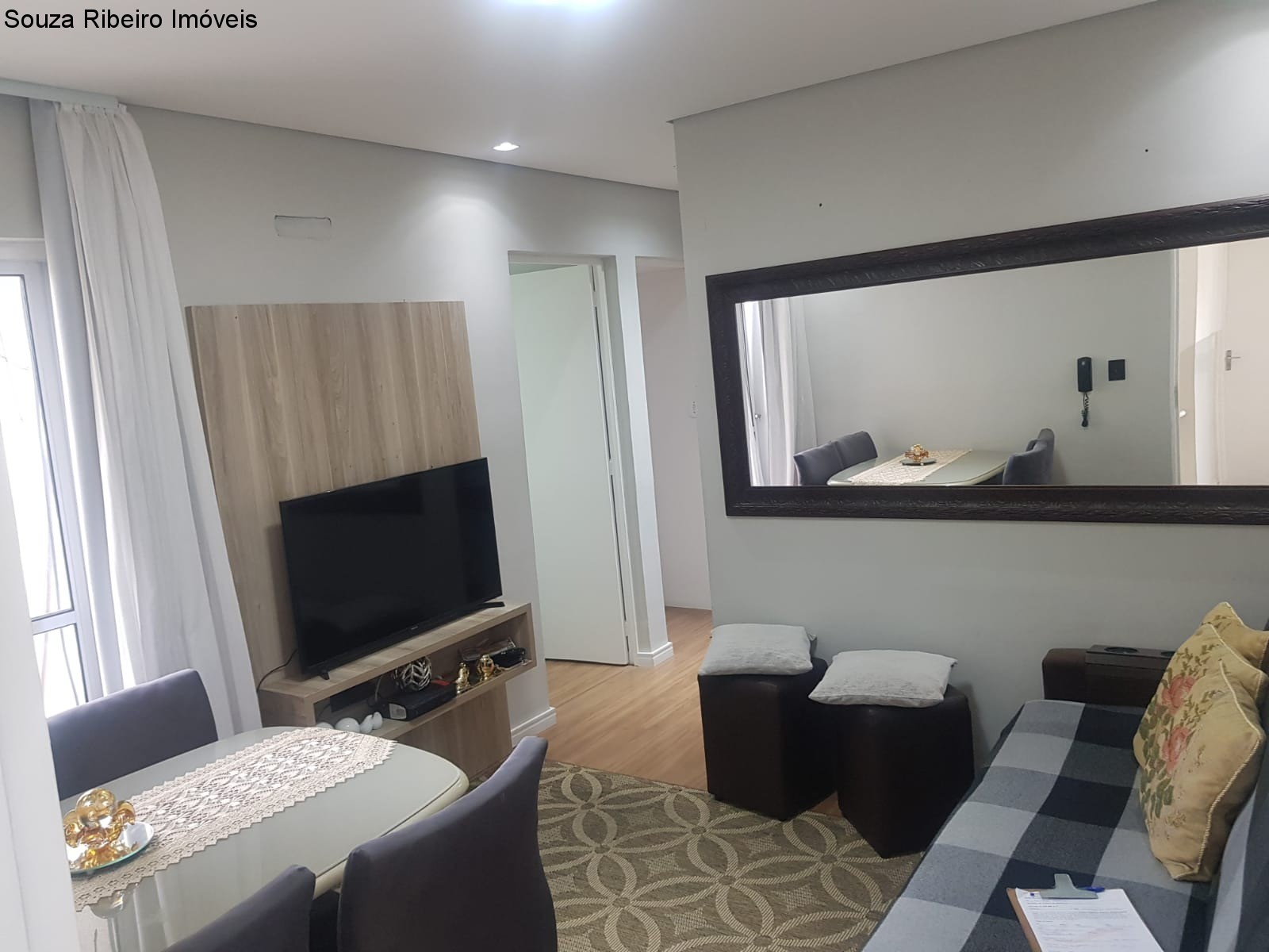 Apartamento mobiliado para venda, aceita financiamento em Sorocaba - Souza Ribeiro Imóveis.