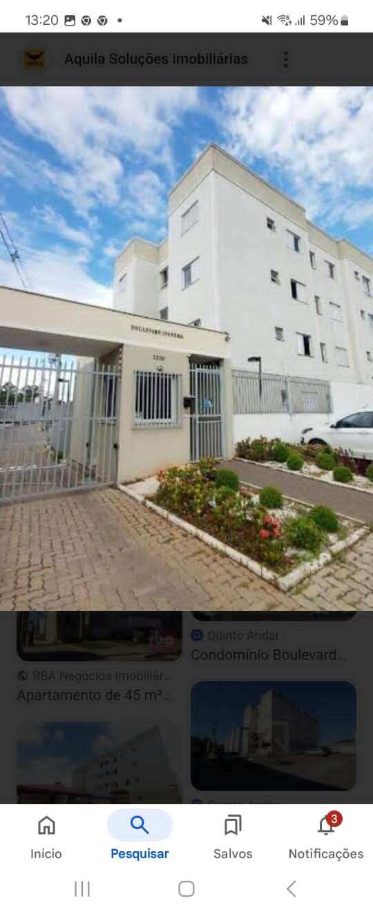 Apartamento à venda em Sorocaba, Vila Nova Sorocaba, com 2 quartos, 39m² - Souza Ribeiro Imóveis.